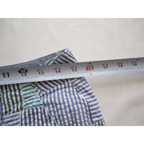 Women's LL Bean Stripe Favorite Fit Patch Cotton Shorts Sz 8 Reg (WP306) - Picture 7 of 11